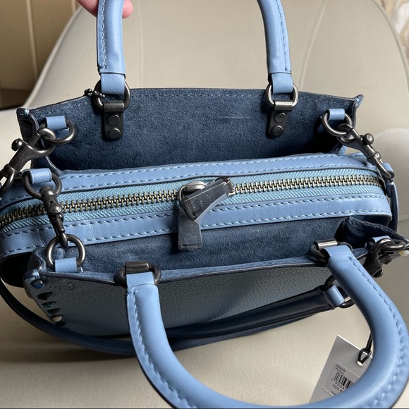 New! Coach 1941 Rogue 25 Rivets Blue & Pewter - Picture 4 of 8